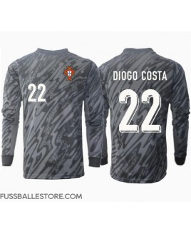 Günstige Portugal Diogo Costa #22 Torwart Auswärtstrikot EM 2024 Langarm